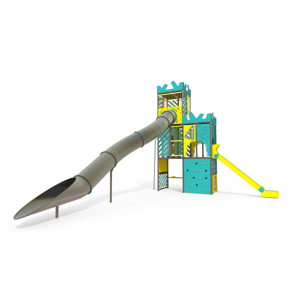 AE 40-1001 – Aerial Transparent Tower with Double Slides