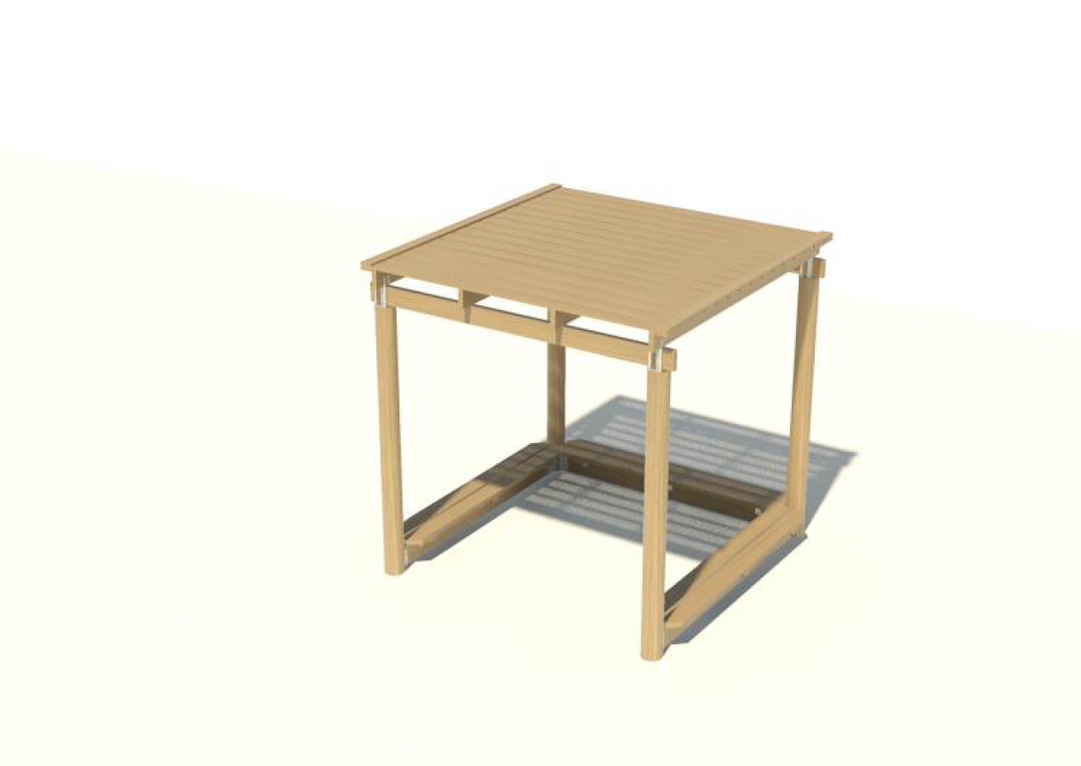 CAN-301 – Three Sided Arbour (Timber Roof)