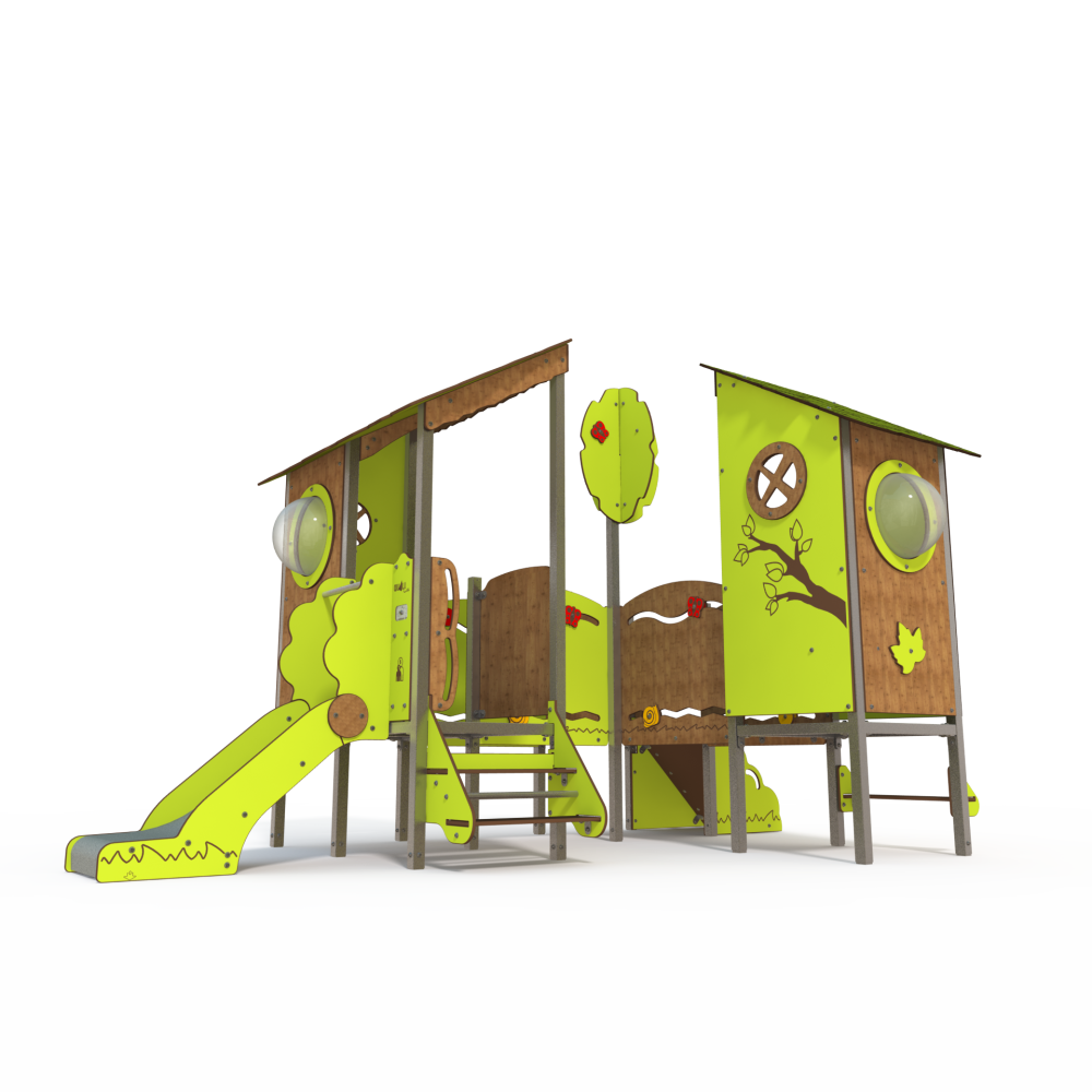 CP 06-3001 – Nature Playhouse with Two Houses