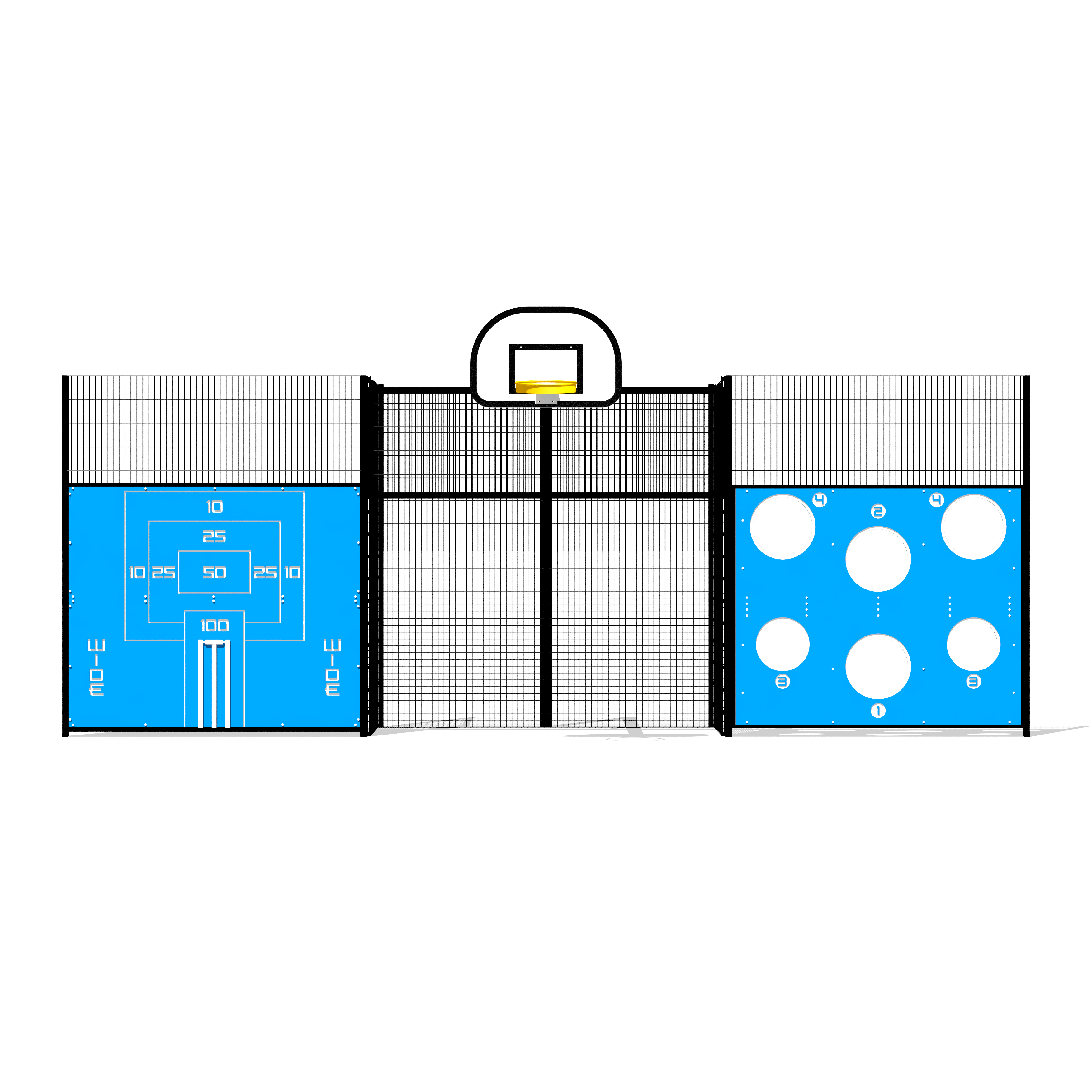 MA-307 – 3 Panel Wall – Cricket and Skills