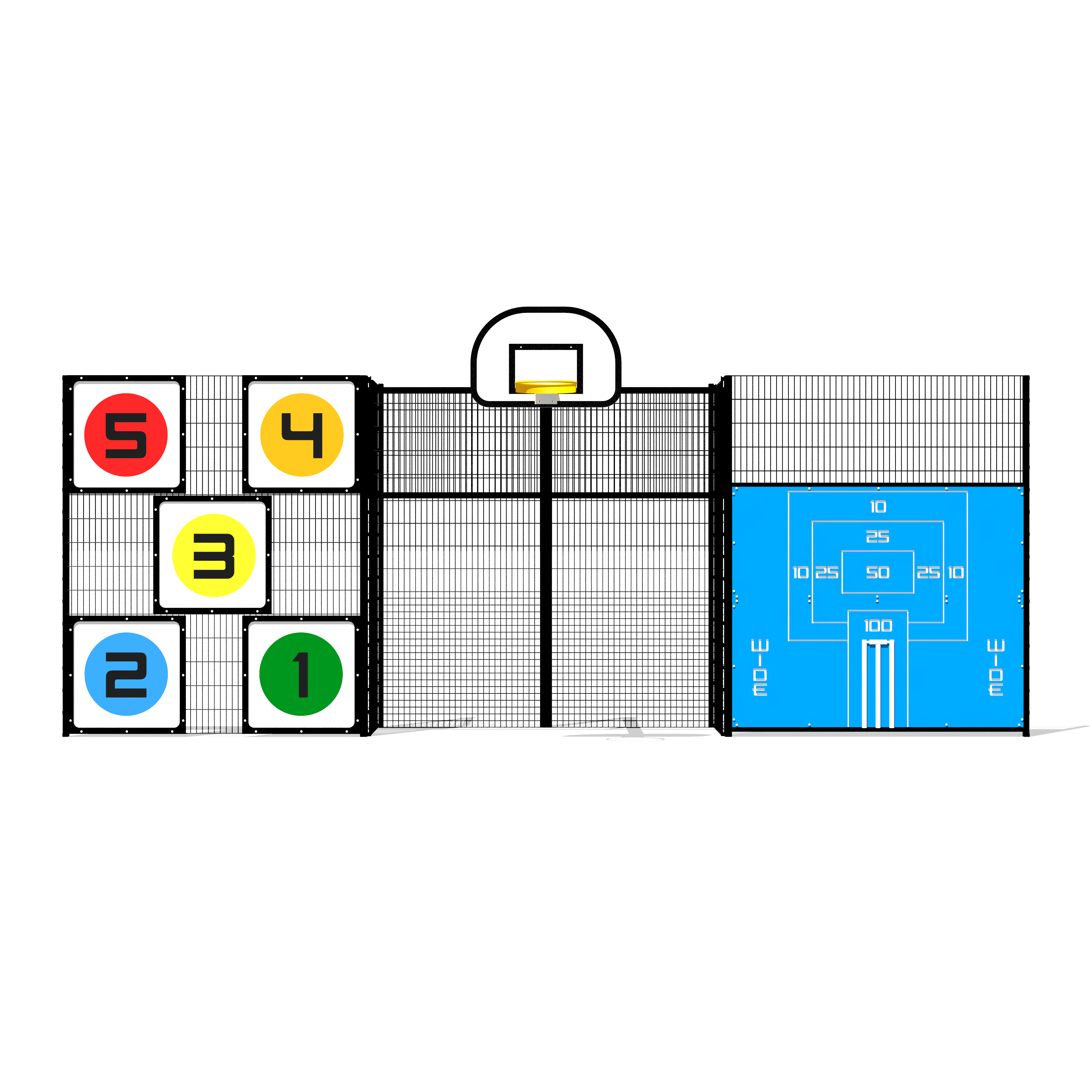 MA-309 – 3 Panel Wall – Colour and Cricket