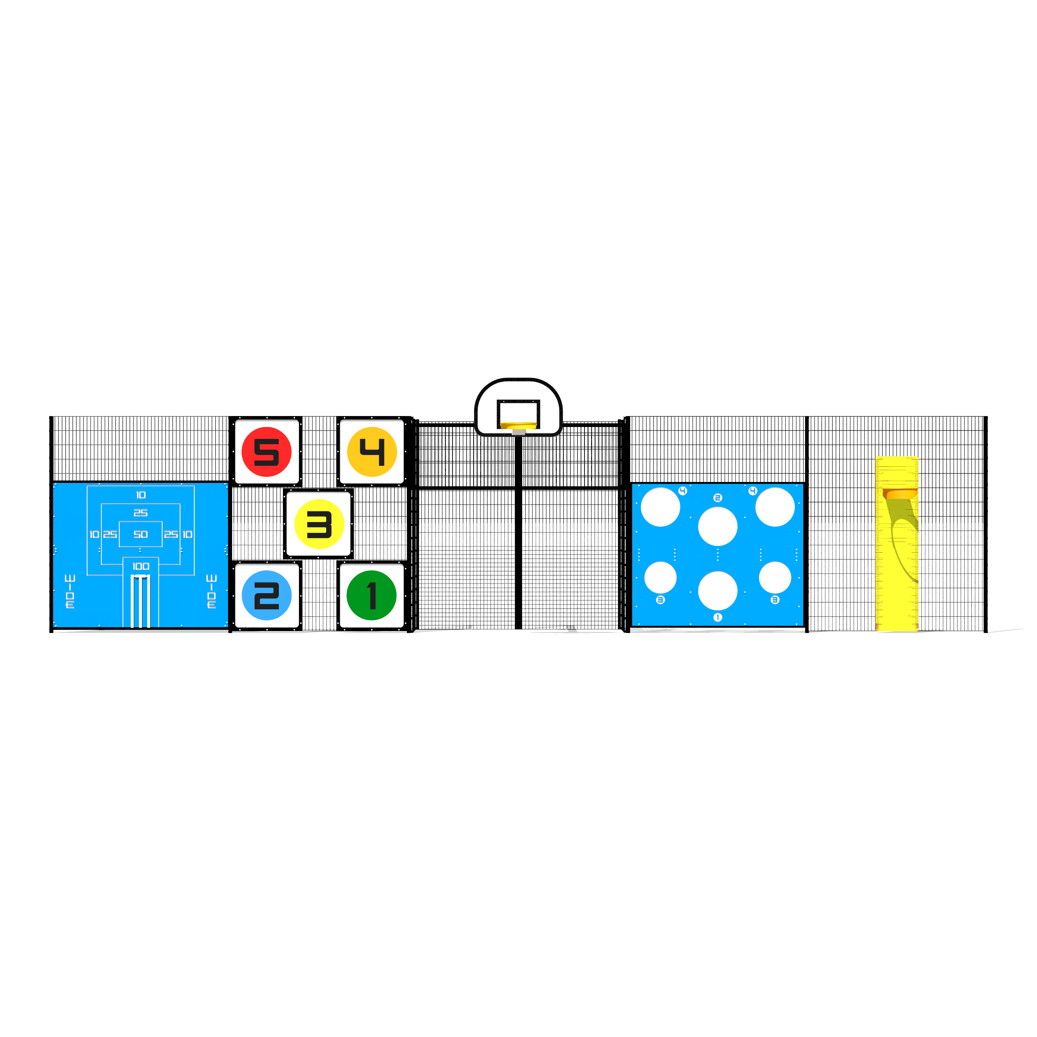 MA-506 – 5 Panel Wall – Cricket, Skills, Jump and Colour