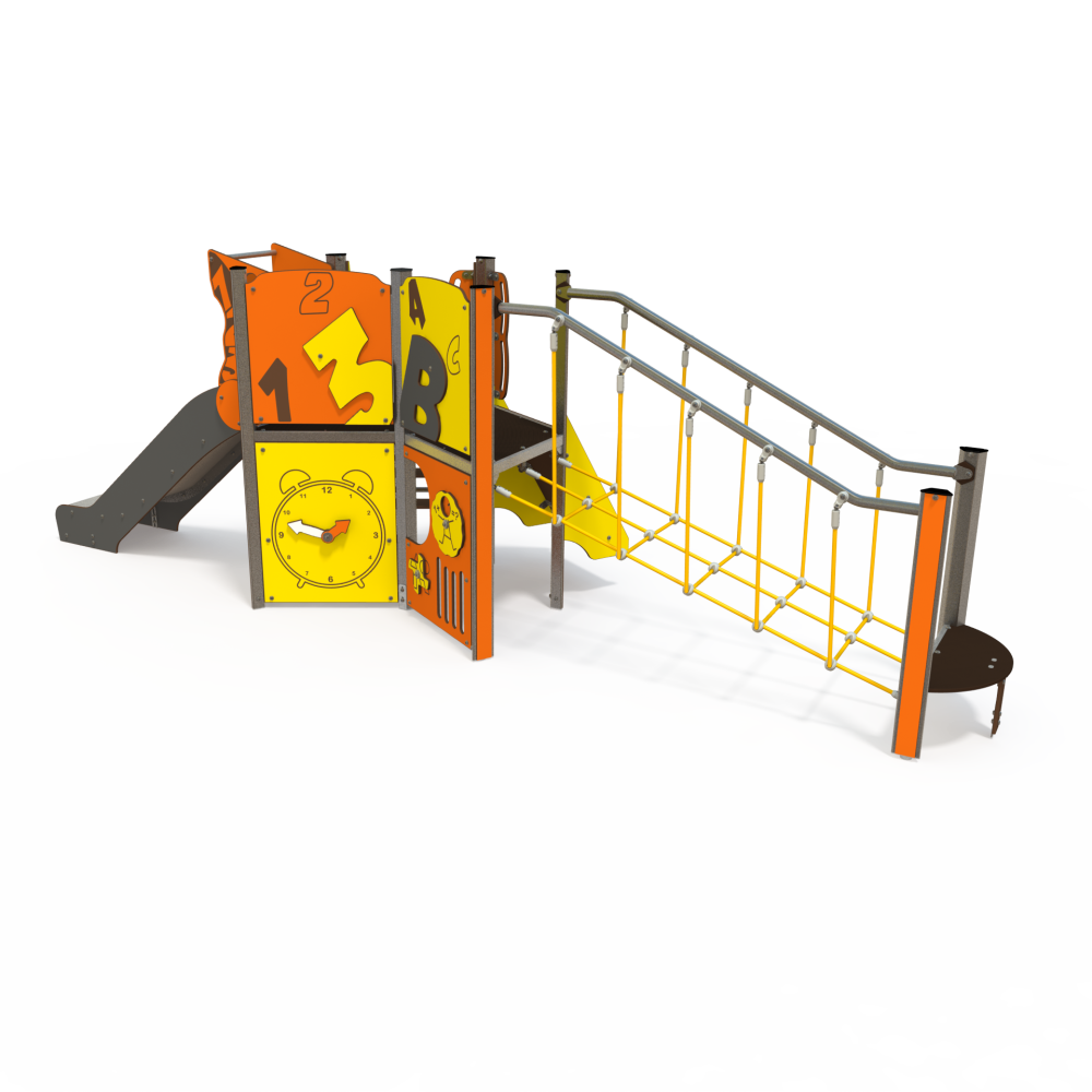 MI 09 1036 – Discovery Slide with Rope Bridge