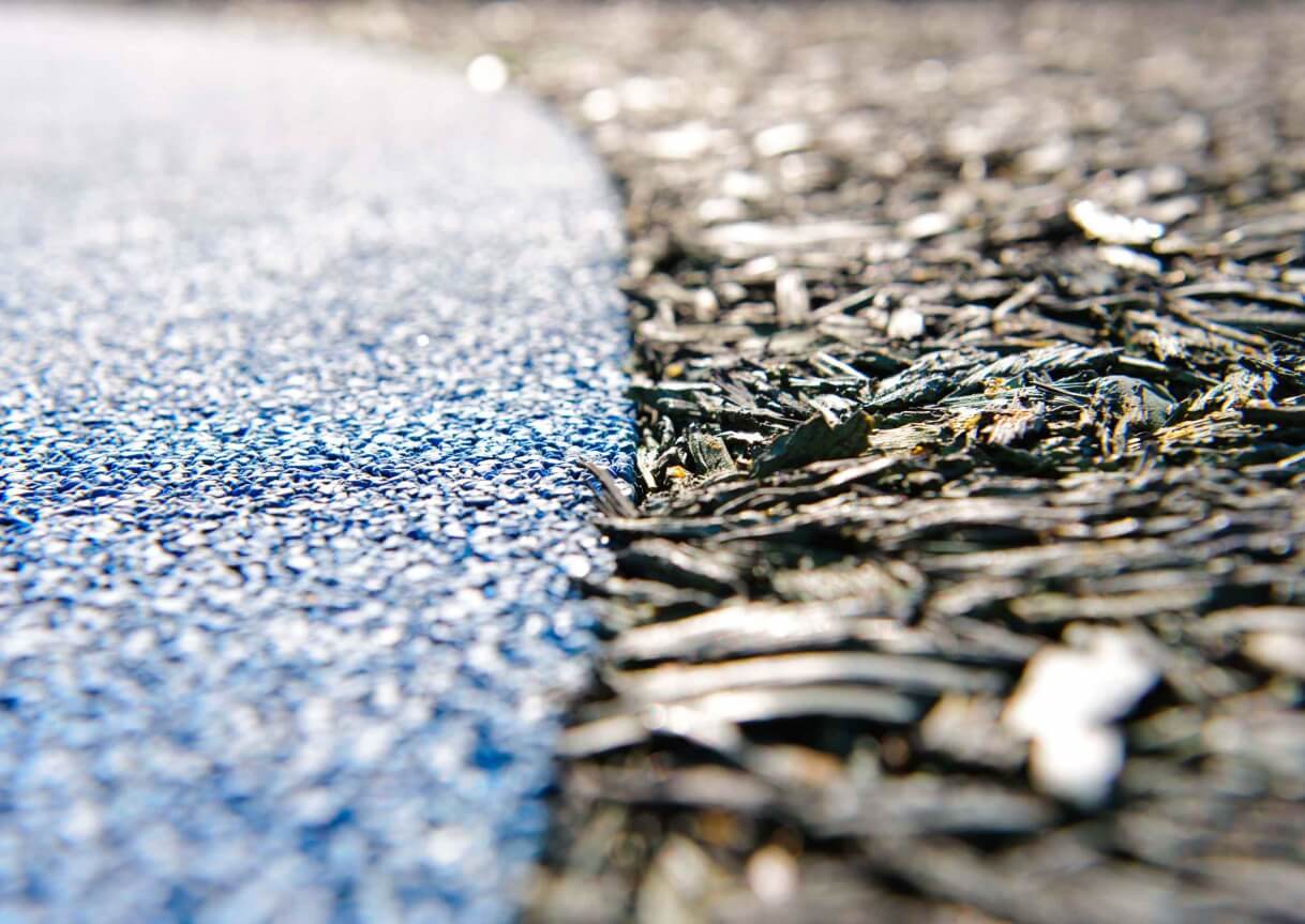 Bonded Rubber Mulch