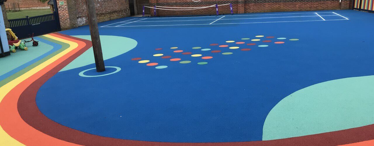 What is wet pour safety surfacing?