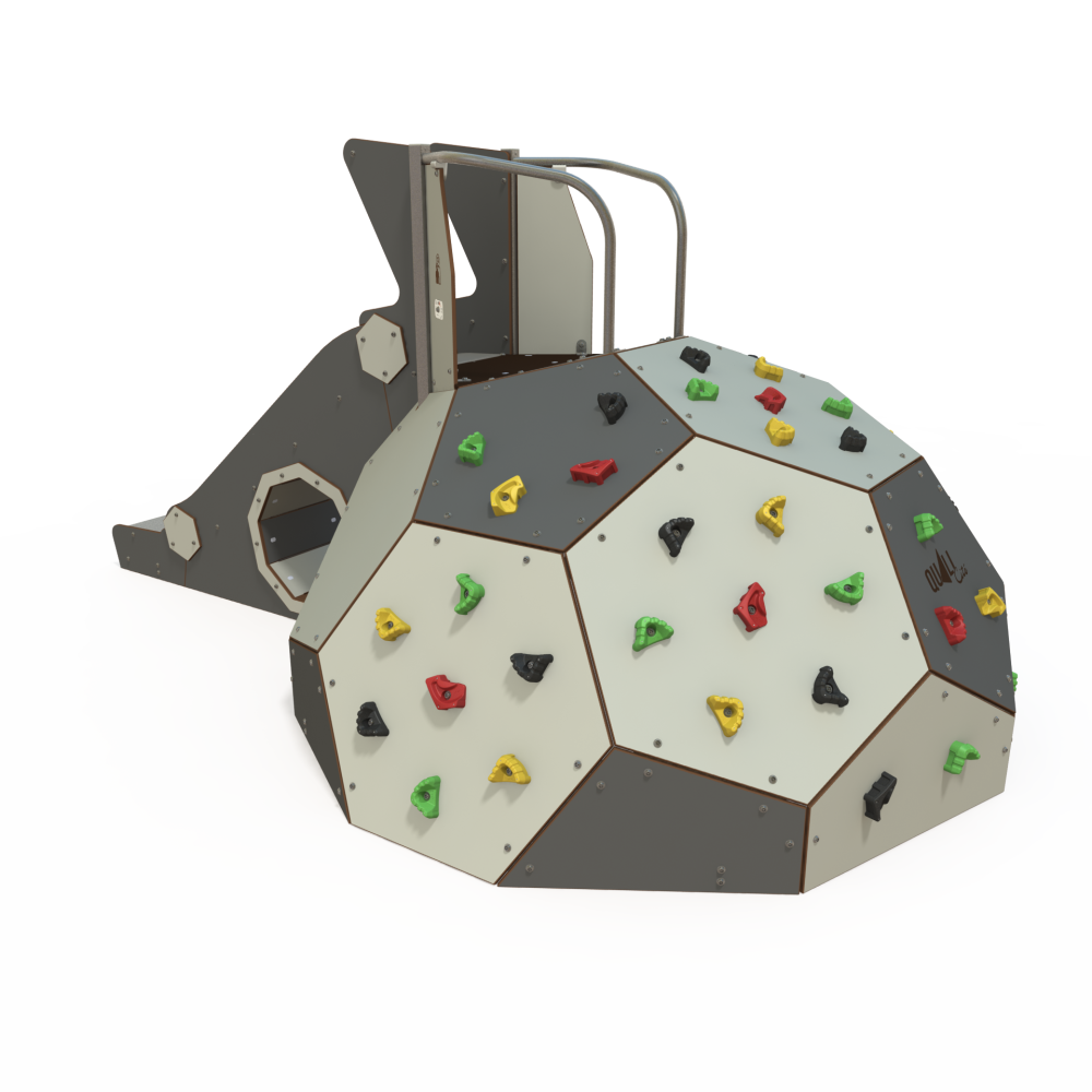 Boulder Climber Play Structure – Climbing Dome with Slide